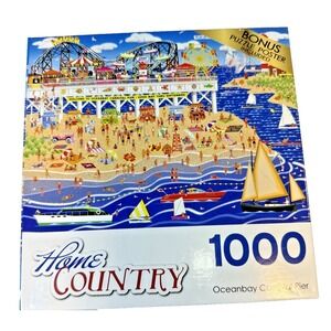 Home Country Oceanbay Carnival Pier 1000 Piece Jigsaw Puzzle By Mark Frost New
